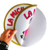 Glass window double sided label stickers with adhesive vinyl