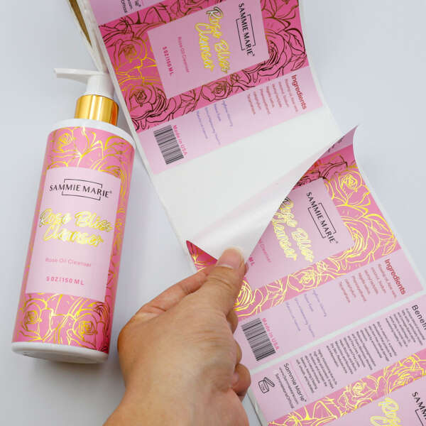 Face cream label roll printing