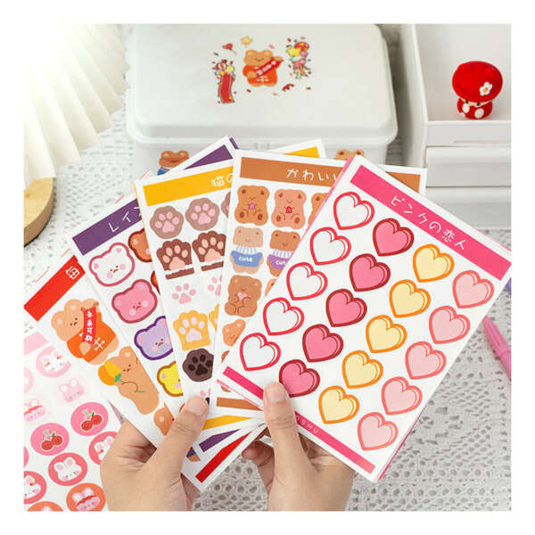 Custom glitter sticker sheets