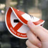 Reusable removable round window decals with UV proof printing