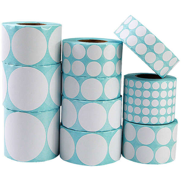 White green yellow circle labels