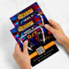 custom A4 A5 A6 double sided advertising promotion flyers front view