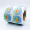 Custom printed round label rolls for brands