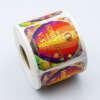 Embossed logo sticker for honey jars
