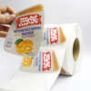Custom shampoo logo label printing