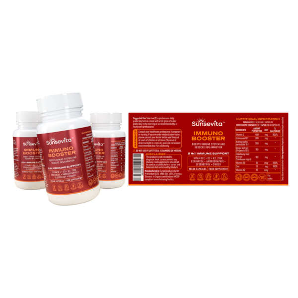 Waterproof vitamin supplement bottle label