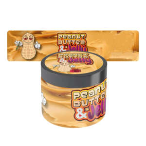 Self adhesive vinyl label for peanut butter glass jar