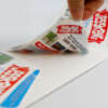 Custom cosmetics bottle labels with UV printing