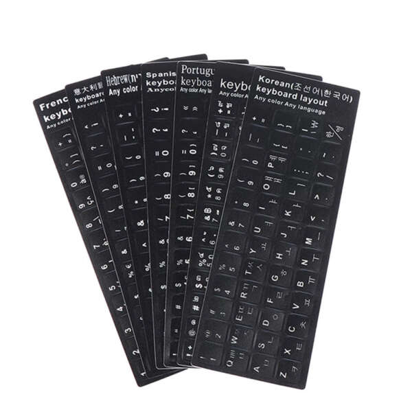 Custom multilingual keyboard stickers
