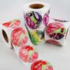 Personalized round packaging label rolls