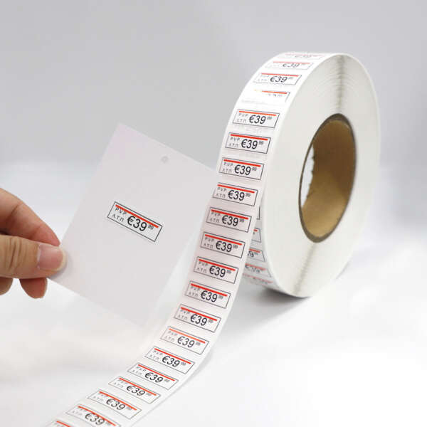 Garment price label stickers
