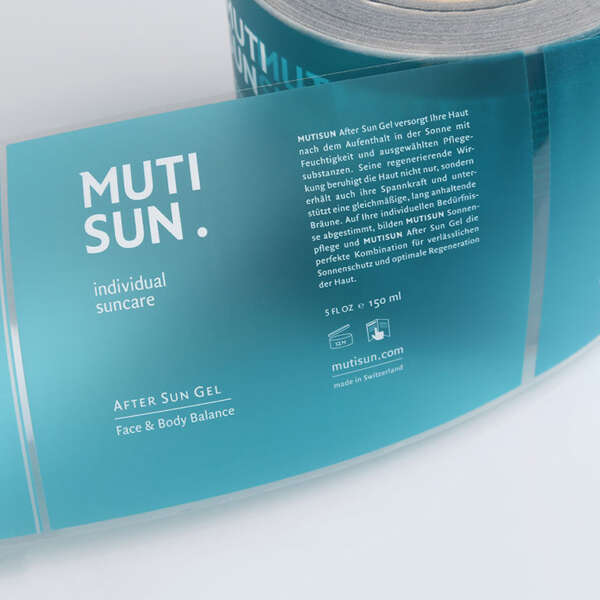Full color clear BOPP sticker for food packaging