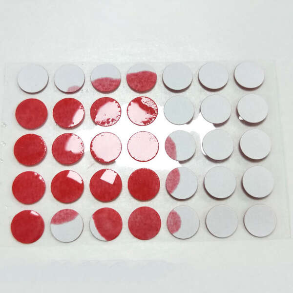 Color changing damage indicator stickers