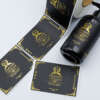 Cosmetic bottle label design