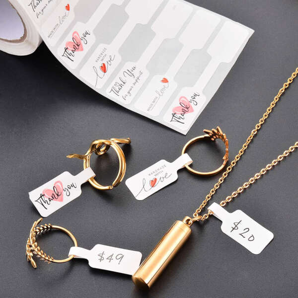 Mixed design jewelry price tags