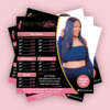 luxury hair packaging business card and custom flyer printing front view