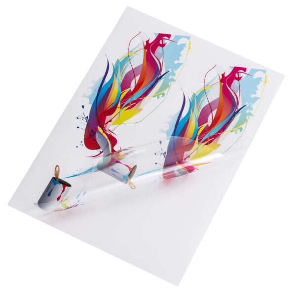 Clear waterproof sticker paper for inkjet printing and custom labels
