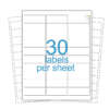 Carton address labels