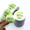 Paper and vinyl adhesive label rolls