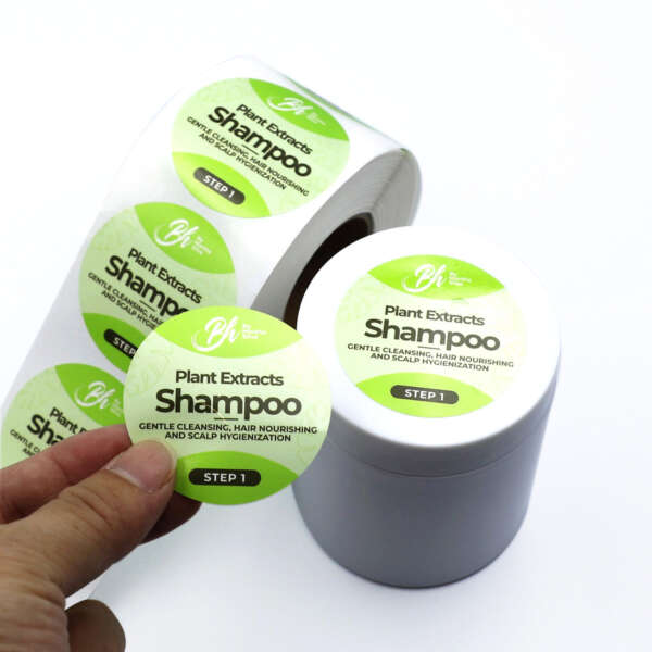 Paper and vinyl adhesive label rolls