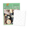 Custom precut round labels