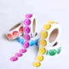Waterproof circle sticker roll for branded packaging labels