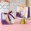 recyclable boutique jewelry gift shopping paper bag with logo view 2