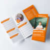 coated paper folding flyer catalogue brochure manual printing material detail view