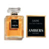 Gold foil perfume bottle logo label