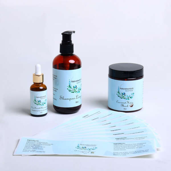 Glass bottle sticker labels