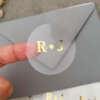 Transparent vinyl adhesive label rolls