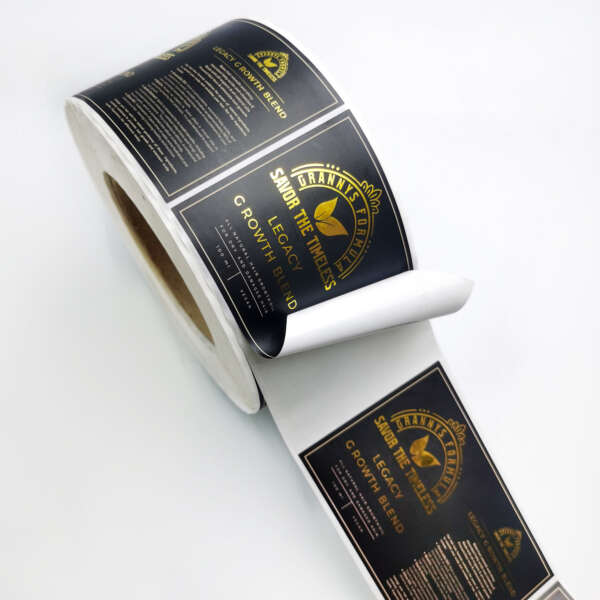 Custom shampoo bottle sticker for beauty packaging