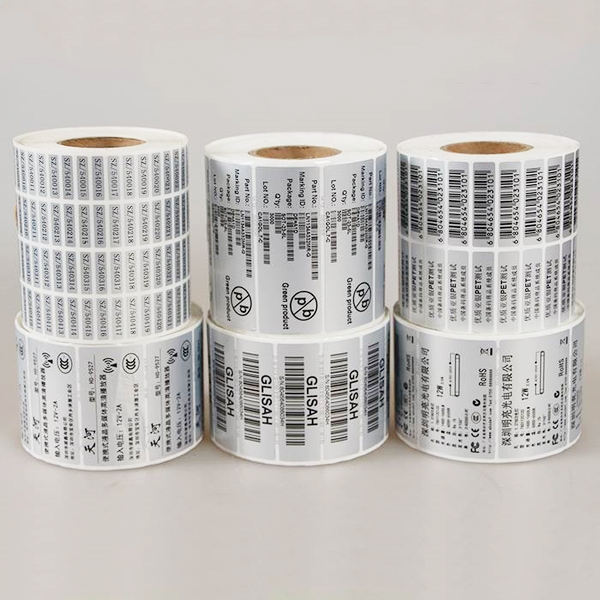 Matte silver polyester thermal transfer labels