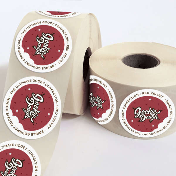 Self adhesive round sticker label for premium jar packaging