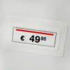 Garment barcode price stickers