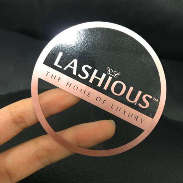 Transparent honey jar logo stickers