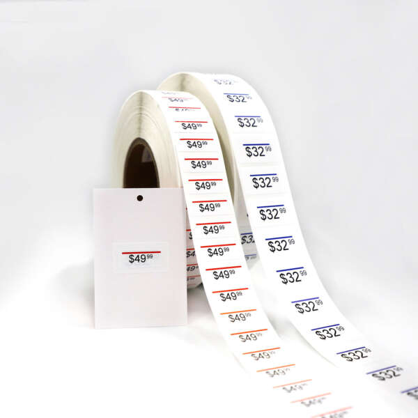 Blank color piggyback stickers