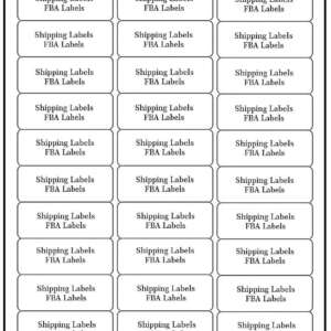 A4 FBA shipping address label sheet