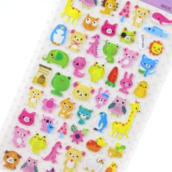 Colorful waterproof PVC vinyl stickers with matte finish