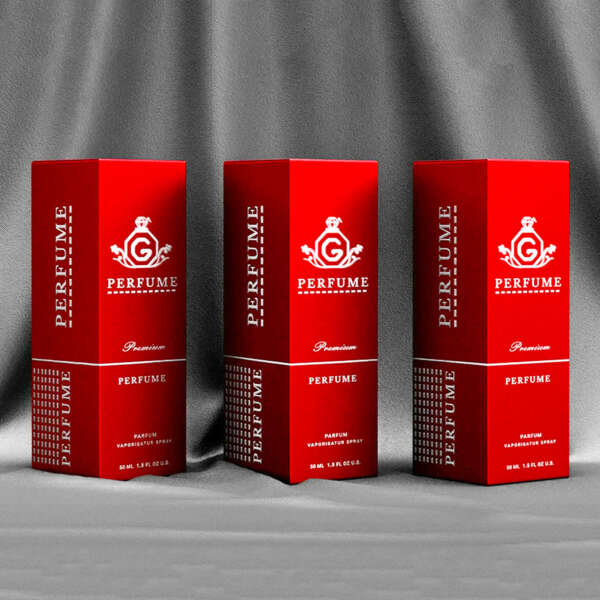 Logo printed perfume boxes