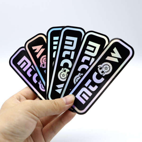 Removable vinyl car window stickers
