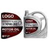 Die cut vinyl sticker for plastic oil bottle