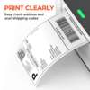 Top coated white thermal label rolls