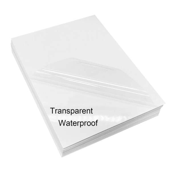 Transparent PVC inkjet vinyl sticker paper