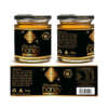 Premium printed food bottle labels with gold foil design