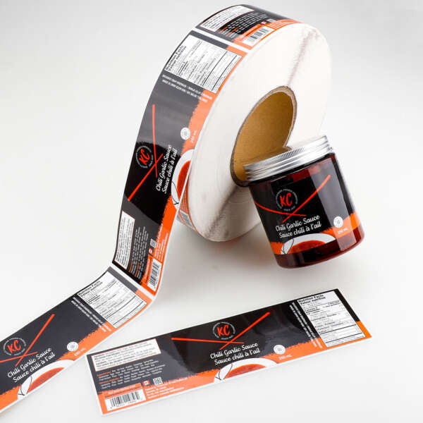 Waterproof self-adhesive vinyl sauce stickers