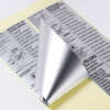 Matte silver heat resistant electrical labels