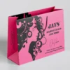 eco reusable boutique gift paper bag with embossed logo view 6