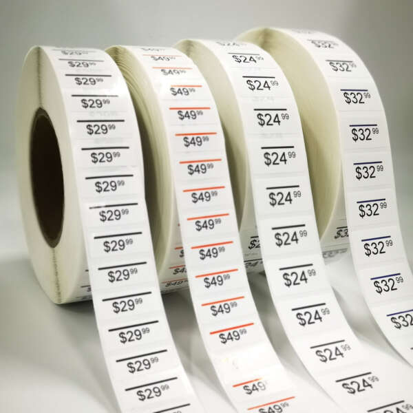 Barcode price sticker samples