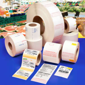 Supermarket barcode labels
